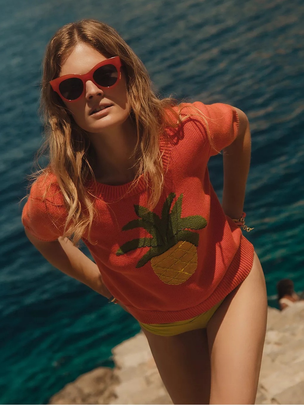 Callahan Pineapple Embroidered Tee